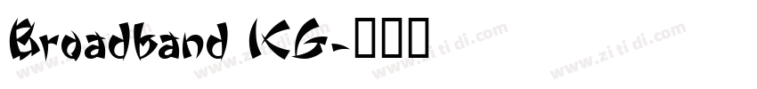 Broadband ICG字体转换